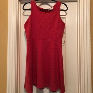 Olive and Oak Red fit and flare dress